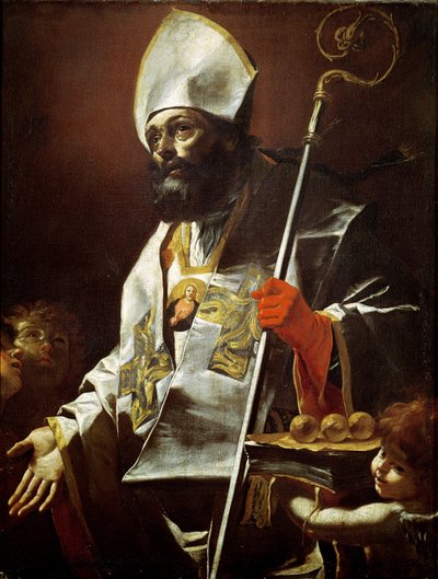 Saint Nicolas de Bari (d.c.346) - Mattia Preti